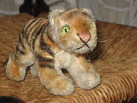 Steiff Antique Jung Tiger Cub Mohair 1314,0 1954-58 No ID