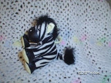 Zebra Glow In The Dark Collectible Hang Toy