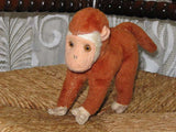 Old Antique German Vari / Baboon Monkey Silk Plush Very Rare