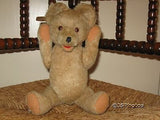 Antique Fechter Austrian 1940s Gold Mohair Old Bear 12 Inch Rare