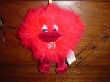 Valentines Day Kissing Sound Battery Operated Shaggy Plush Heart Toy Creature