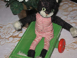 Antique Schuco Germany Bigo Bello Cat 1960 Mohair