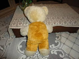 Antique Teddy Bear Golden Plush Overalls RARE L1208