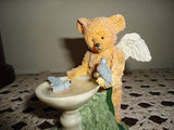 Teddy Angels BRUIN & BLUEBIRDS Figurine Ornament 1994