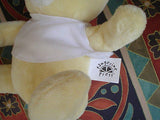 Tangerine Press Yellow Velvet Baby Bear Toy Plush 7"
