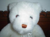 Gund 2000 White Sparkle Plush Bear 16 inch Tall Handmade