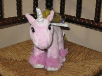 Animal Alley ToysRuS Soft Pink Unicorn 8 Inch Soft Plush Toy 2000