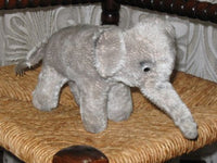 Old Antique Hermann Germany Mohair Elephant 24 cm NO ID