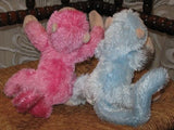 Semo Germany Monkeys Set Pink Blue Poseable Plush Toys Rare