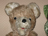 Antique 1930s Dutch Van Gelden Jointed Teddy Bear Open Mouth Beige MOHAIR 12in.