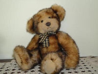 Russ Berrie MADISON Bear Faux Mink Plush 14 inch