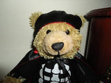 AGC Canada Halloween Skeleton Outfit BEAR Plush Vampire Satin Cape 9 Inch