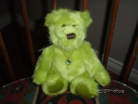 Applause Birthday Birthstone Baby Bears August ~ Peg ~ 2002 with Necklace 20363