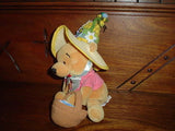 Winnie the Pooh Easter Bonnet Velvet Teddy Bear 9 inch