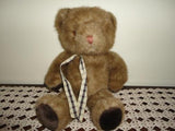 Vintage Faux Mink Plush CARNABY Bear 13 Inch w tag