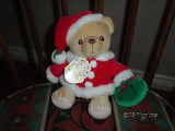 Cherished Teddies Santa Teddy Bear Plush Retired Enesco Teddy