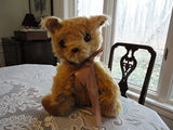 Antique German Gold Mohair Bear Handmade 18 Inch Cutest Expression 1960s