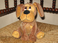 Vintage Dutch Sitting Dog Plush Chiffon Bow