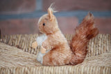 Antique Hermann Squirrel 60s Brown White Mohair 510/10