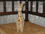 Old Antique Hermann Germany Mohair Giraffe Standing 12 x 24 550/25 CM IDS