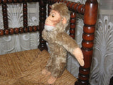 Old Antique German Schuco Hegi Monkey Plush 11 Inch