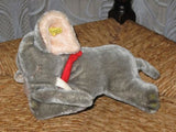 Steiff Floppy Ele 5537/17 Sleeping Elephant Mohair 17 CM All IDS
