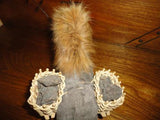 Antique 1950s Jays Made in Ireland DONKEY Toy 6 Inch Real Fur Mane Glass Eyes