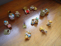 Ferrero Kinder Egg 15 Egyptian Cat Mini Handpainted 1997 Complete Set