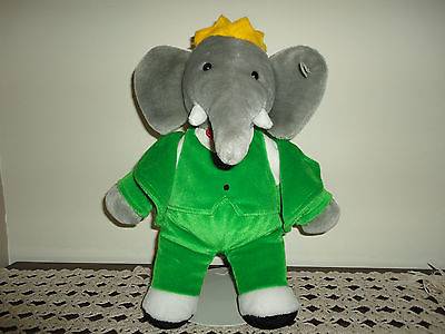 Babar the Elephant Cute Soft Plush Toy, Vintage Elephant Cartoon