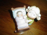 Enesco Figure Dear God Kids Girl with Baby Vintage 1982