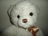 Aurora UK White Wooly ASHFORD TEDDY BEAR Handmade 15 inch