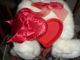 Gund Panda Bear Velvet Heart Box 14 inch 2001 Rare 46210