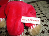 FAO Schwarz Monday Pajama Bear Velvet PJ's 10 inch