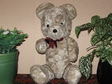 Antique 1930s Dutch Arthur Van Gelden Bear Gray Mohair Squeaker 14 Inch