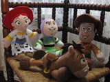 Set AH Disney Europe Toy Story 4 Dolls Nicotoy Woody Buzz Jessie Bullseye Rare
