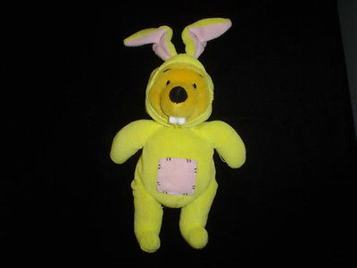 Winnie The Pooh Teddy Bear Removable Rabbit Outfit 9"