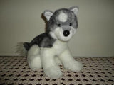 Douglas Cuddle Toys Grey White HUSKY DOG Plush