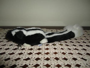 SKUNK Plush Zippered Case 14in w Metal Hanger B.J. Toy