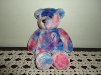 Plushland March of Dimes Pink & Blue Ribbon BEAR Handmade