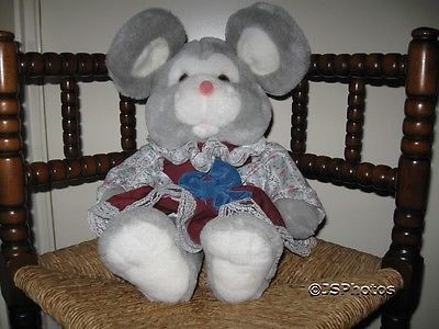 Girl Rabbit Dressed Plush By Commonwealth UK 1991 Rare
