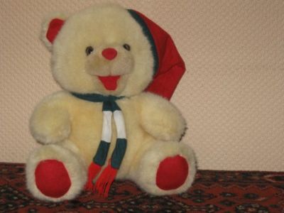 Christmas Teddy Bear Holland Musical Moving Mouth Jingle Bells