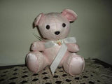 Ya Shin Enterprises China Pink Lace & Satin Teddy Bear 8 inch RARE