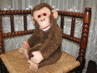 Old Antique 1960s German Hermann Dralon Monkey 49 CM 19 inch