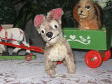 Antique Schuco Disney 1950 Lady and The Tramp Mohair Dogs