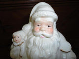 Musical Christmas Santa Porcelain Moving Figurine Penguins Dolls