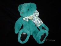 Gund Victoria Secret Bear Turquoise Plush 15 Inch 1992