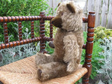 Antique 1950's Large Growler Teddy Bear Plush Fully Jointed Leather Paws 20 inch