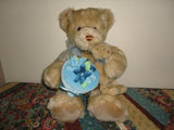 Gund Mother Bear & Baby 17 inch Faux Mink Jewel Box Satin Birthday Cake