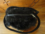 Bearington Bears BLACK BEAR Purse Furry Stuffed Plush Hand Bag