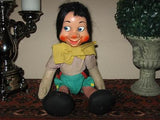 Old Antique 1950's Schuco German Jointed Pinocchio Doll